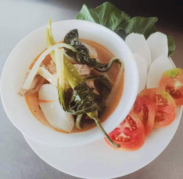 Image of Pork Sinigang includes rice and drink with free delivery