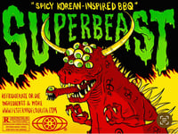 Image 3 of SUPERBEAST spicy bbq sauce (8 oz.)
