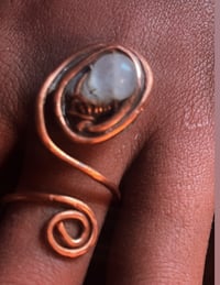 Image 4 of Venusian spiral bangle ring set 