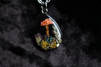 Image 8 of Dead Good mushroom, lichen, paua shell, grass and foliage necklace