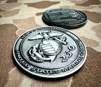 Image 2 of U.S.M.C. 250 Birthday Commemorative Challenge Coin