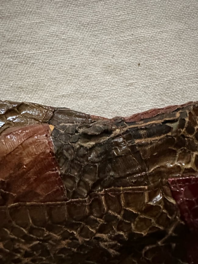 late 1960s London snakeskin mini dress