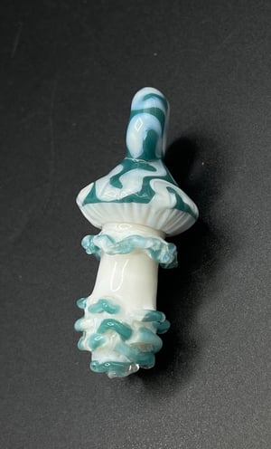 Image of Aqua UV swirl Mushroom Pendant