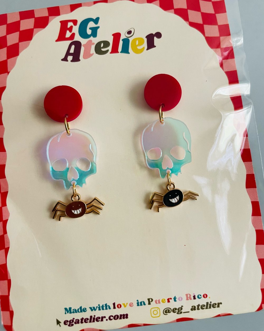 Image of Dead Inside Charm Earrings