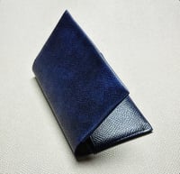 Image 4 of Blue Museum Calfskin Seamless Cardholder N°2