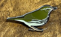 Image 2 of Northern Waterthrush - No.106 - UK Birding Pins - Enamel Pin Badge