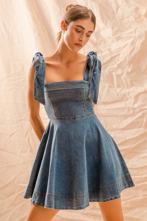 Image of Jean Dress 