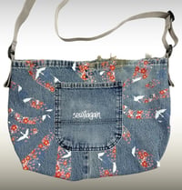 Image 1 of Blue Bag made from pants