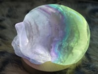 Image 16 of Rainbow Fluorite Crystal Skull #1965