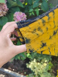 Image 12 of Wanderlust maxi dress Sari tie dye Mustard upto 18 uk