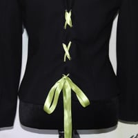 Image 4 of Lace up Blazer (Neon Green) 