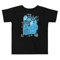 Image 2 of T SHIRT: TODDLER - "FUNKY BLUE"