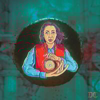 Image 2 of Multiverse Mother spinning enamel pin