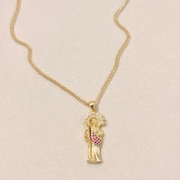Image 2 of Pink SanJudas Necklace