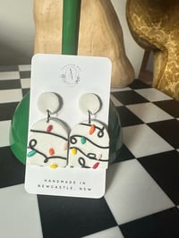 Image 2 of XMAS LIGHTS ARCH STUDS | POLYMER CLAY EARRINGS