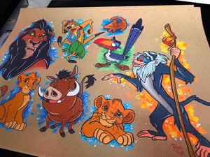 Image of Entire Disney Inspired Flash 40 Sheets 11x14”