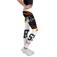 Image 1 of BossFitted White Youth Leggings