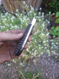 Image 4 of Clip point slipjoint, jimped richlite scales