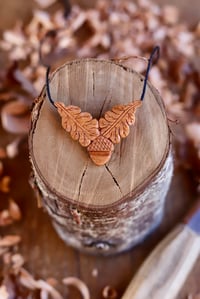 Image 11 of Oak and Acorn Special~Pendant Necklace 