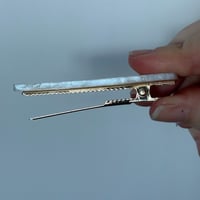 Image 3 of White Pearl Hair Slide