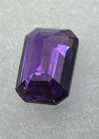 Image 4 of Heated Natural Tanzanite Purple pink, emerald cut, 6.75ct
