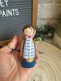Image 3 of Red the Cowboy - Peg Doll 