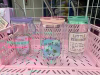 Image 4 of Glass tumblers with straws