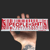 People = Shit Bumper Sticker