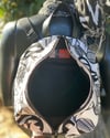 Designs By IvoryB Backpack Black White Animal Ankara African Print 