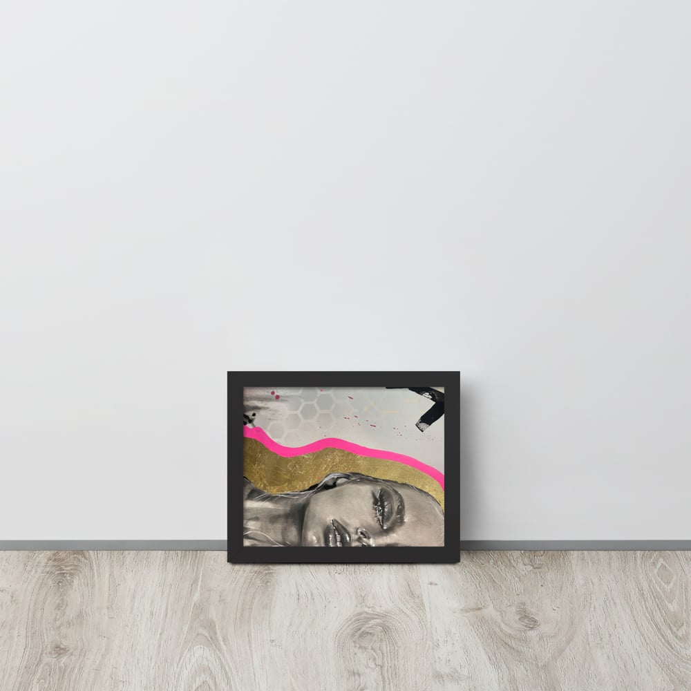 Image of Love & Hate Crop Framed poster