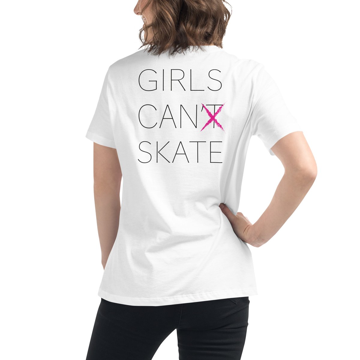 Image of feral. girls can’t skate t-shirt.