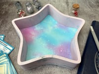 Image 4 of Star Shaped Pink and Blue Galaxy Dice Tray