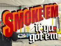 Image 2 of SMOKE EM IF YOU GOT EM Vintage Mirror
