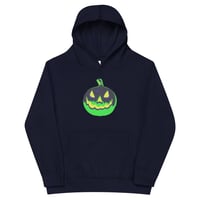 Image 4 of Youth Hoodie - Jack O Lantern Vintage Green-Black