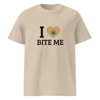 Image 2 of I Love Bite Me Unisex organic ribbed neck t-shirt