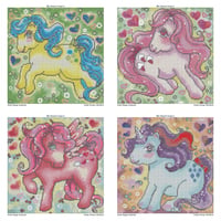 Image 3 of Pretty Ponies Mini Diamond Painting Kit by Regan Kubecek