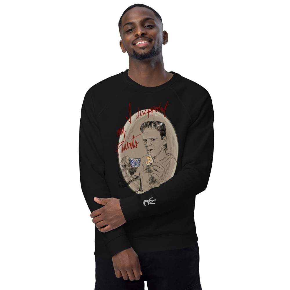 I Disappoint My Parents Unisex organic raglan sweatshirt