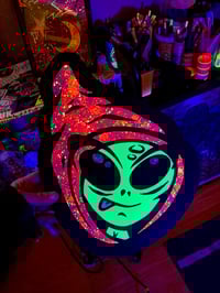 Image 1 of 👽 HOODED AL WOODCUT 4 👽