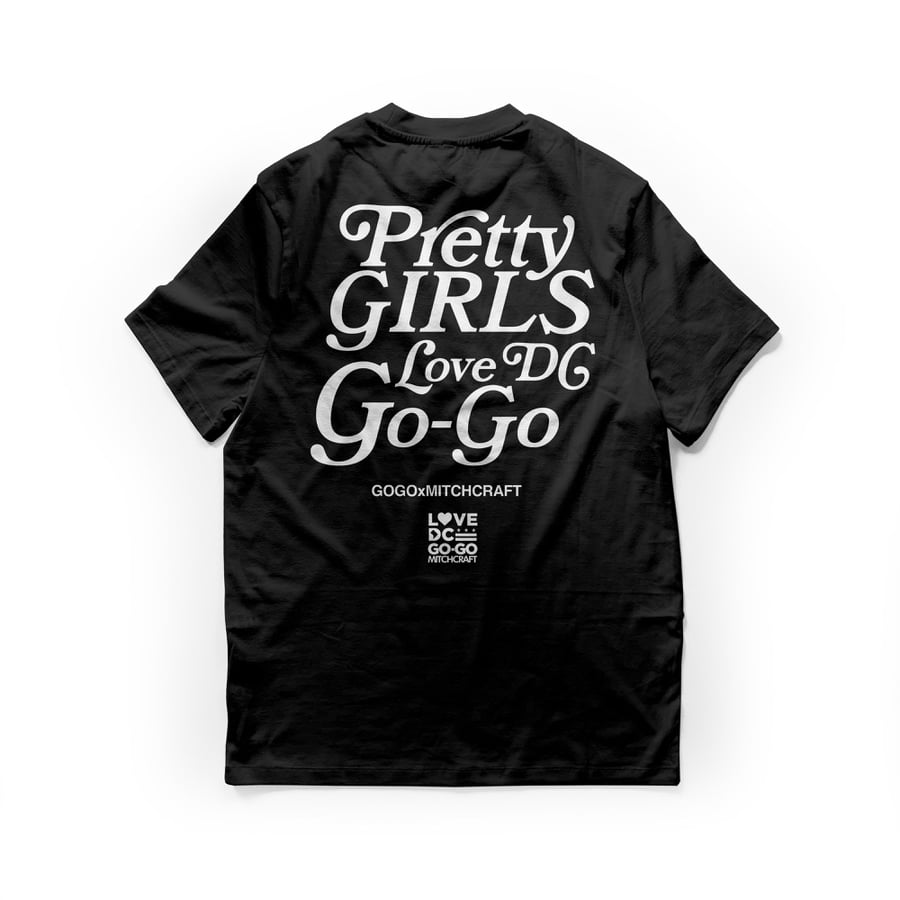 Image of PRETTY GIRLS LOVE DC GOGO BLACK TEE