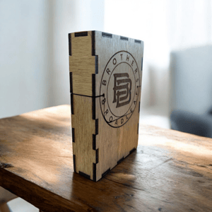 Image of Personalized Wooden Travel Cigar Box, Travel Cigar Case, Handmade *NOT CUSTOMIZABLE*