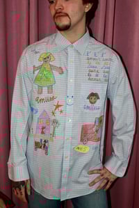 Image 1 of SHIRT «  LA CHEMISE DE PAPA » BLUE BABY BLONDE 👱🏾‍♀️