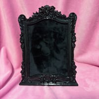 5x7 Enamel Pin Frame (Black/Black Fabric)