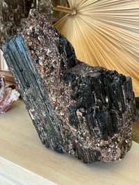 Image 16 of Large Black Tourmaline With Golden Mica #2064