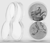 Image 4 of GERMANIA BEASTS: GULLINBURSTI 1 OZ SILVER BU (x2 set)