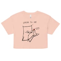 Image 9 of Women’s crop top speak to me 