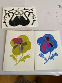 Image 2 of PANSY PRINT CHARTREUSE 