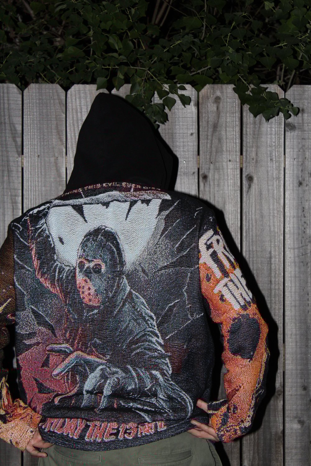 “FRIDAY THE 13TH” TAPESTRY HOODIE 🔪🩸
