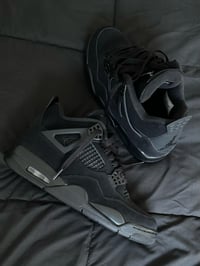 Image 2 of Custom Air Jordan 4 “Black Cat” transfermation 