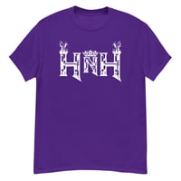 Image 3 of HNH Crown & Flame T-Shirt (White Print)