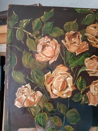 Image 2 of Ancienne peinture bouquet de roses 